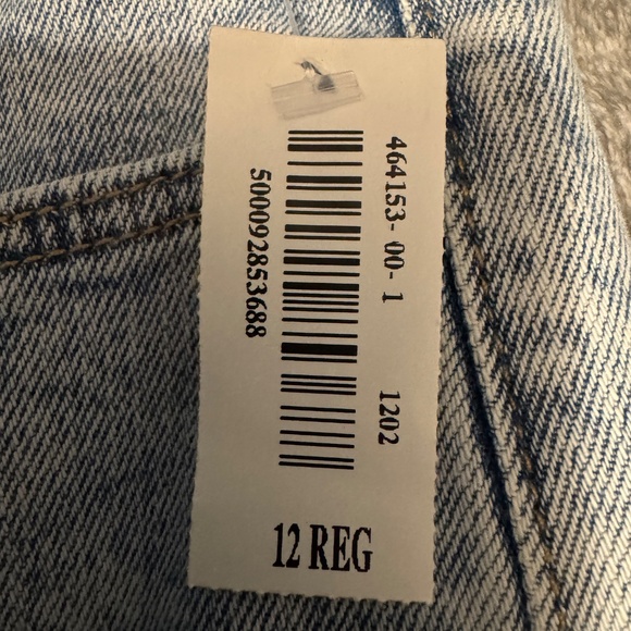 Old Navy Higher High-Rise Flare Nicky Jean Raw Hem Size 12 NEW - Picture 2 of 9